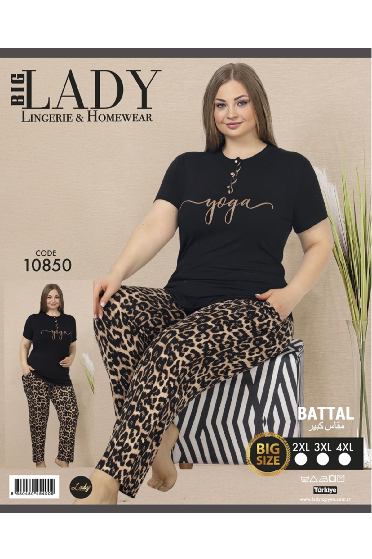 NightLove Kadın Battal Boy Gecelik Takımı