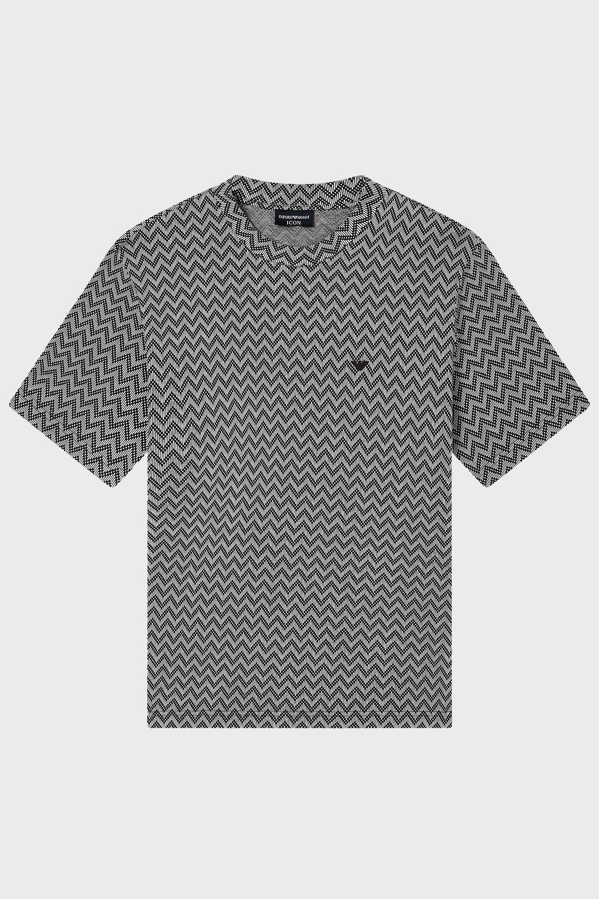 Emporio Armani Yün Karışımlı Kaşmir Örme Detaylı Regular Fit T