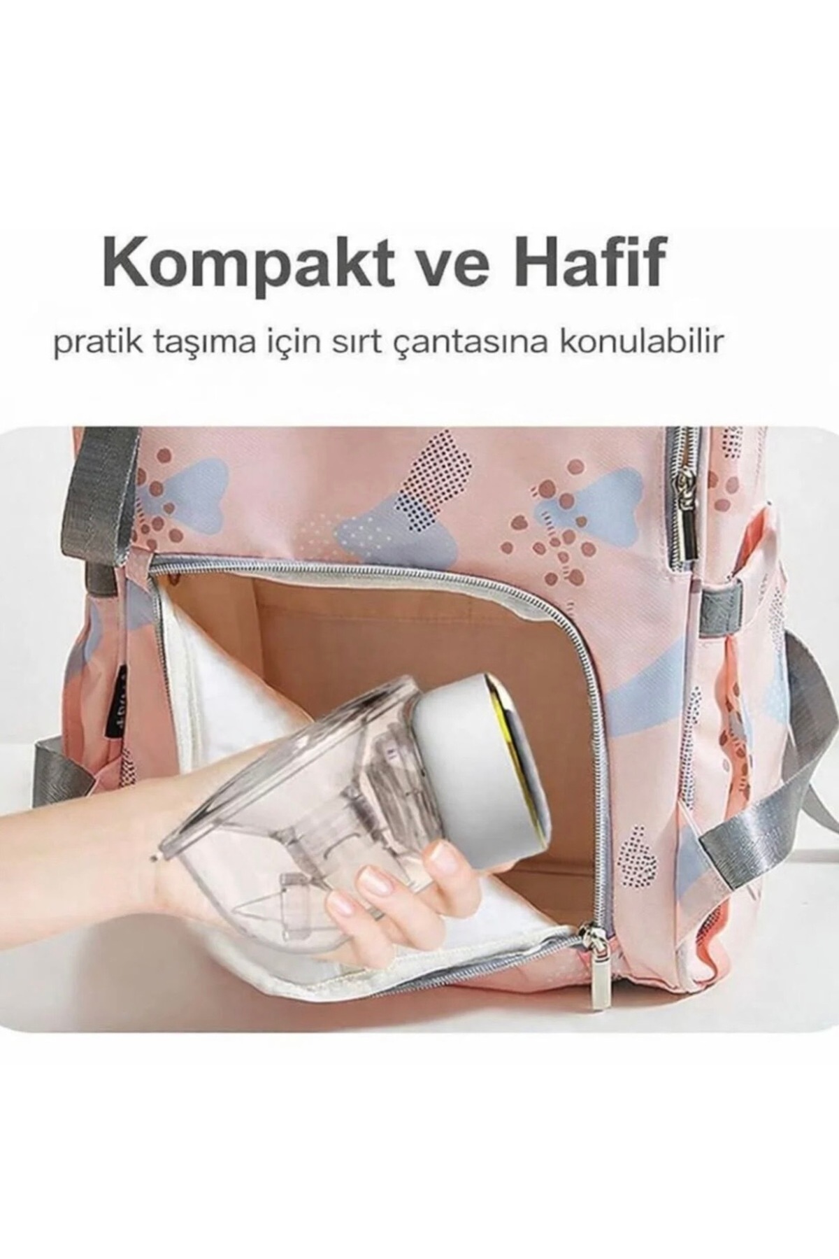 MorOflan Lüx Elektrikli Giyilebilir Süt Pompası I Kablosuz Süt Pompası I Taşınabilir Süt Pompası fotoğrafı 7 (önizleme)