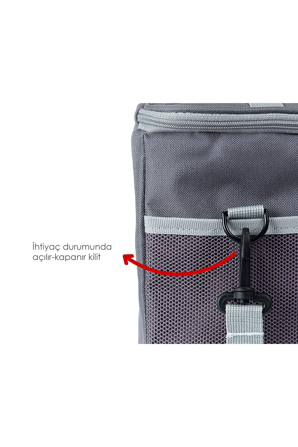 E&D Collection BABYJEM TERMOS ÇANTA GRİ fotoğrafı 2 (önizleme)