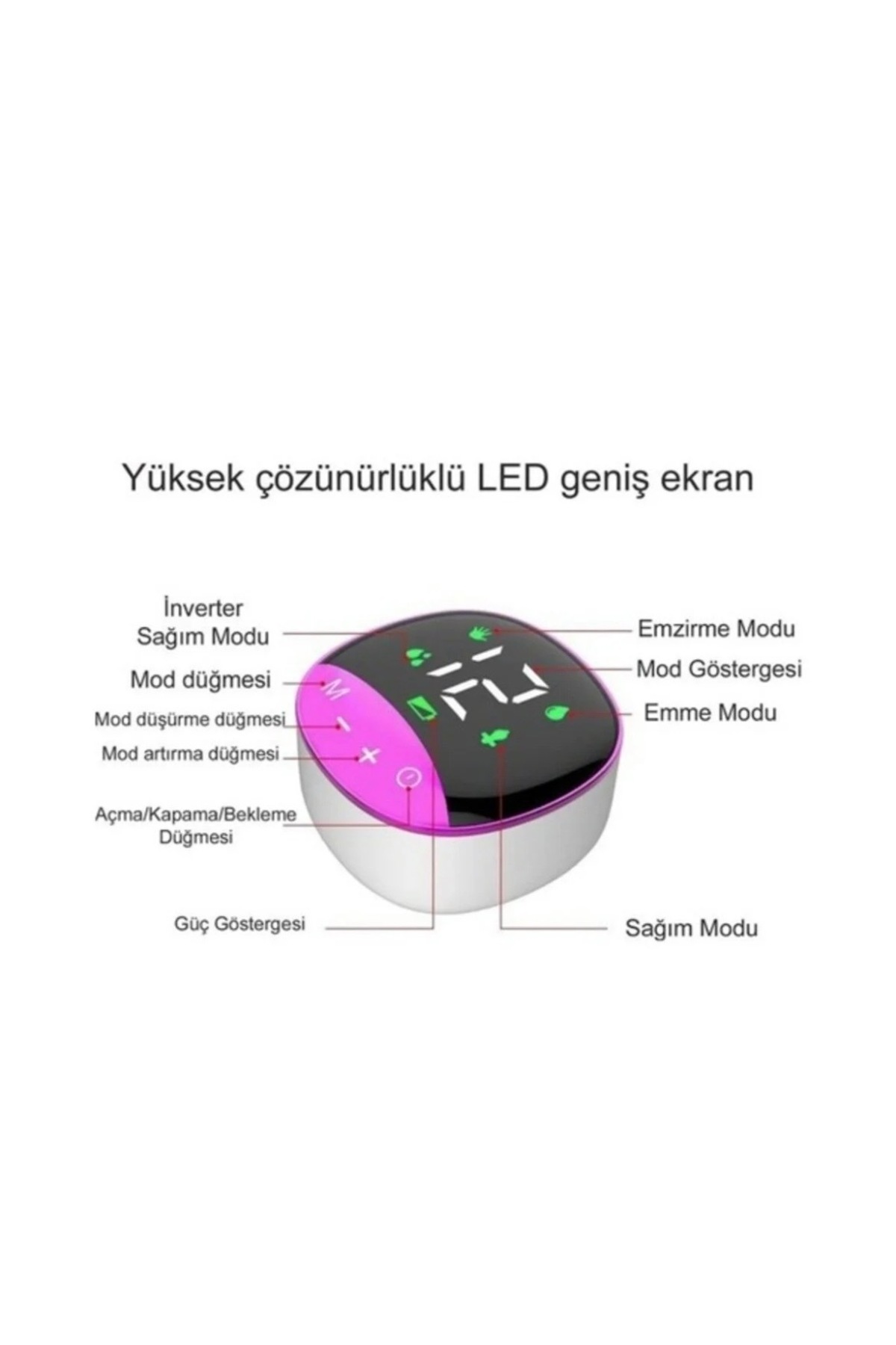 MorOropa Elektrikli Giyilebilir Süt Pompası I Kablosuz Süt Pompası I Taşınabilir Süt Pompası fotoğrafı 4 (önizleme)