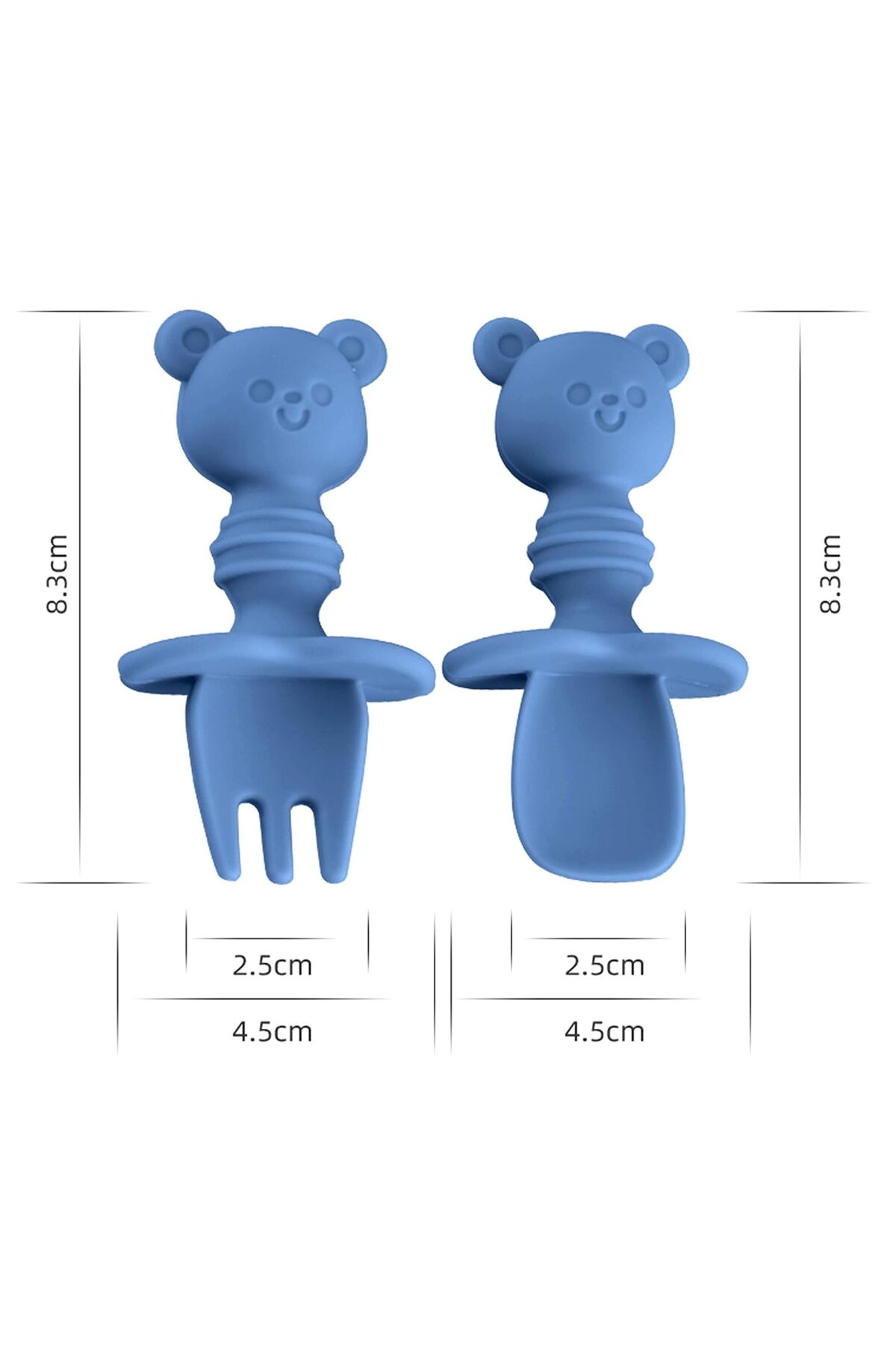 Hype Store Xspring Bebek Çatal ve Kaşık Seti, Silikon Kendinden Besleme Gereçleri, Taşıma Çantalı Bebek Çatal B fotoğrafı 2 (önizleme)