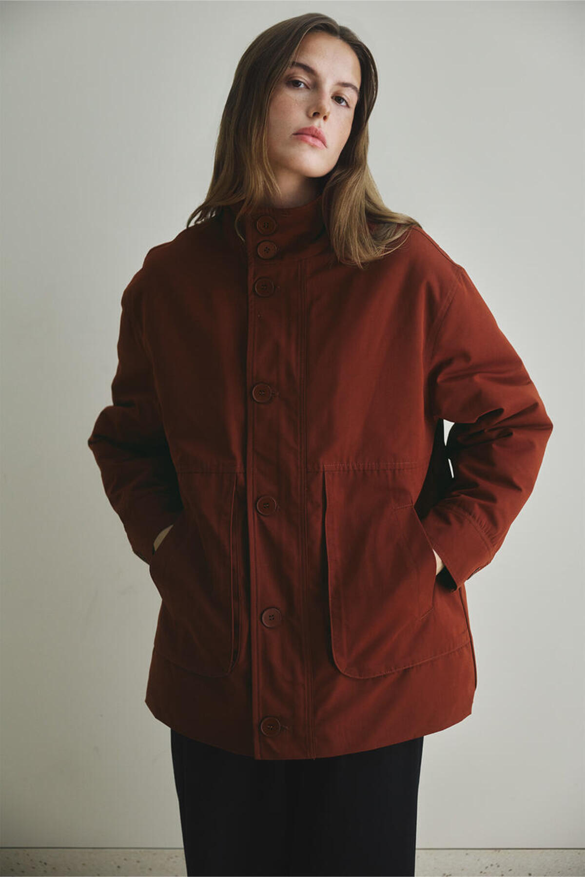 BE BLUE  SICAK KIRMIZI KÖRÜK CEPLİ MONT