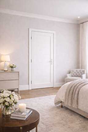 şekerdecorium Pvc Beyaz Wc ve Banyo Kapısı 75*190 – Suya Dayanıklı (Mastik + ...