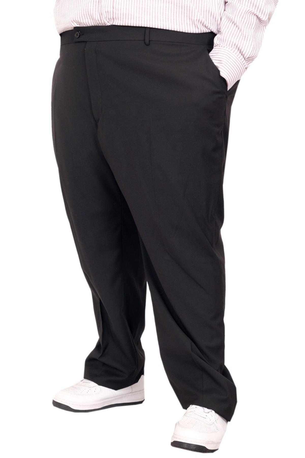 ModeXL Mode XL Buyuk Beden Erkek Kumaş Pantolon Superior 21024 Siyah görsel 3