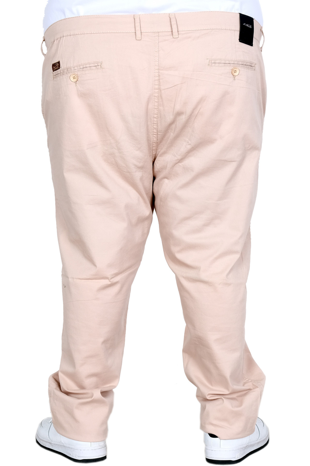 ModeXL Mode XL Büyük Beden Erkek Keten Barcelona Chino Pantolon 25850 BEJ görsel 4