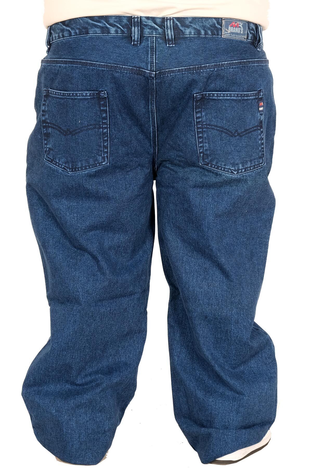 ModeXL Mode XL Büyük Beden Erkek Retro Gabardin Pantolon 20924 MAVİ görsel 4