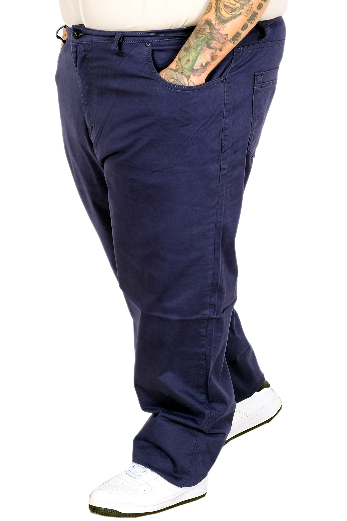 ModeXL Mode XL Büyük Beden Erkek Kot 5 Cepli Pantolon 20923 INDIGO görsel 2