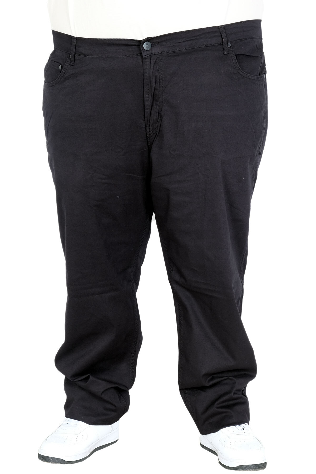 ModeXL Mode XL Büyük Beden Erkek Keten 5 Cepli Barcelona Pantolon 25902 SIYAH
