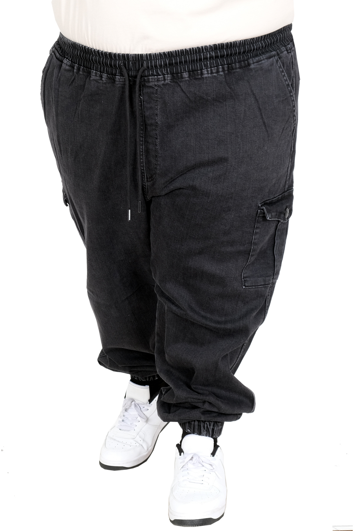 ModeXL Mode XL Büyük Beden Erkek Kot Chief Jogger Pantolon 23919 FUME görsel 3