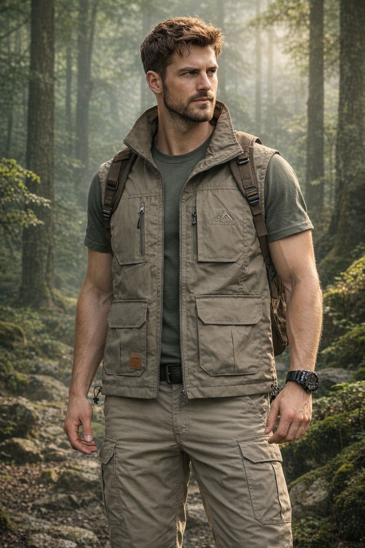REMA STİL Outdoor Yelek Hızlı Kuruyan Yelek Yazlık-Mevsimlik Bir Beden Büyük Alın