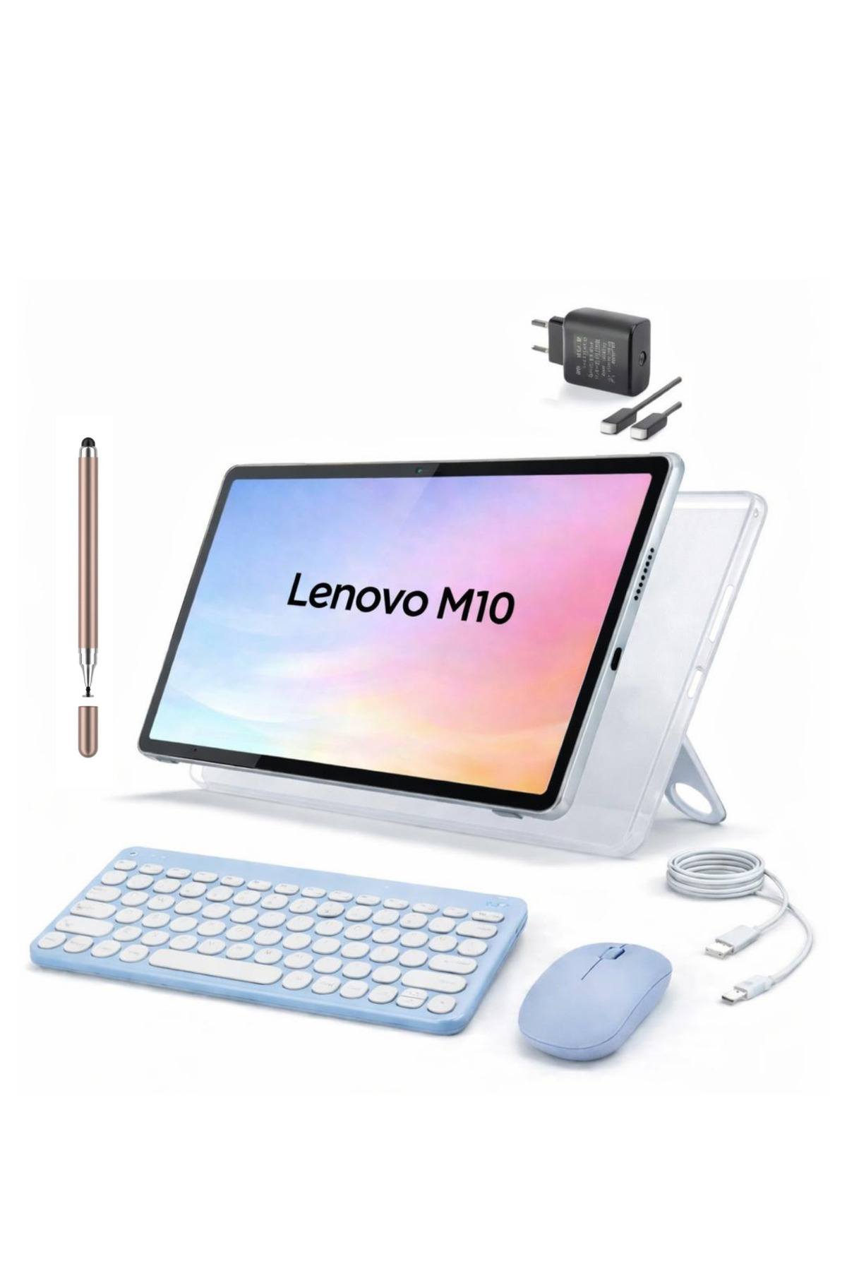 Tab M10 4GB 128GB 10.1" TABLET+KILIF+KLAVYE+MOUSE+ŞARJ BAŞLIĞI (KALEM HEDİYELİ)
