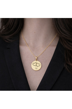 Jaune Sevgililer Günü Hediye Kolye I Özelleştirilebilir I 925 ayar Gümüş Kolye