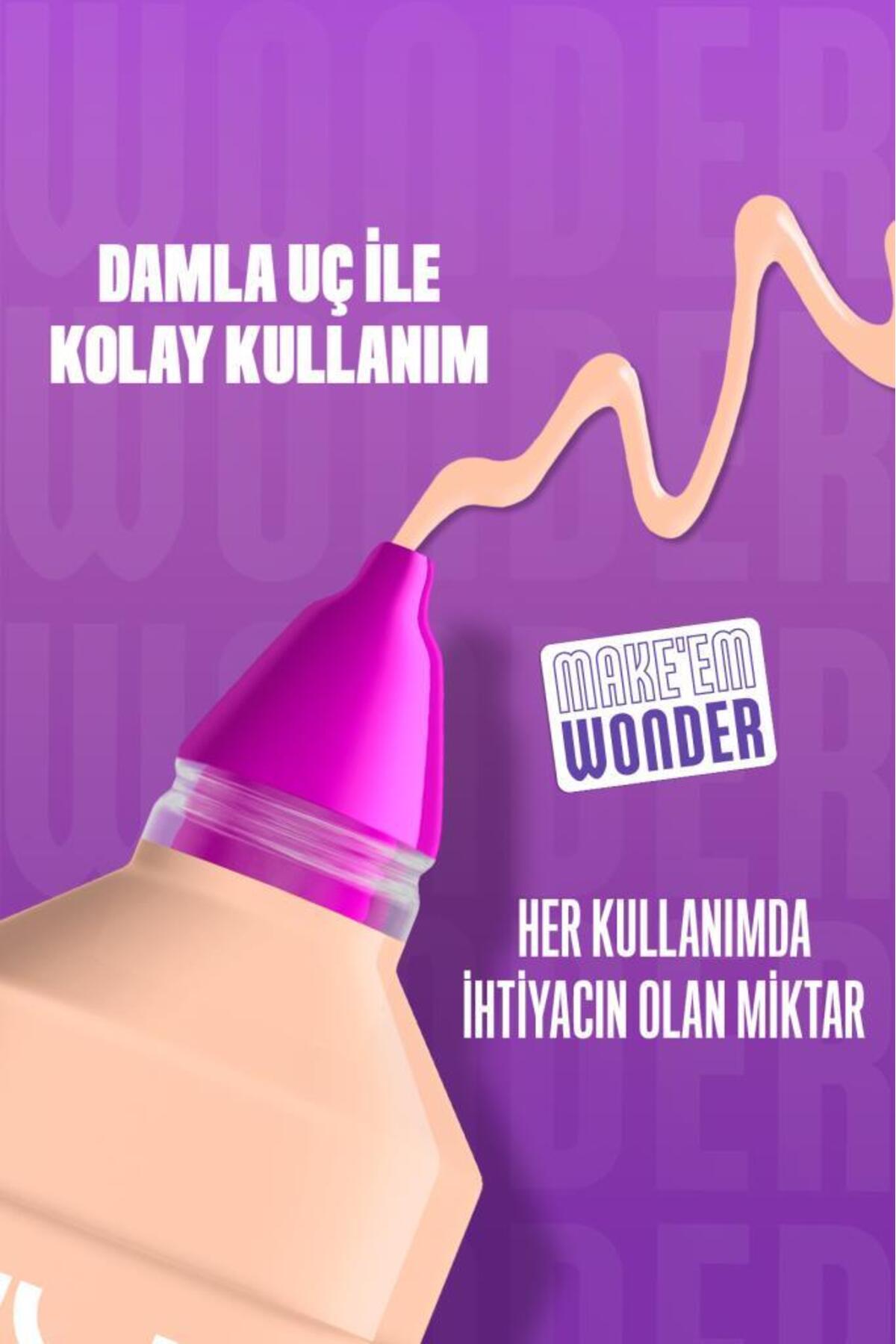 کرم پودر مات نرم Make’ Em Wonder شماره 04 - Cool Porcelain — بژ NYXMAKEMWONDERFNDT — تصویر 6 از 9