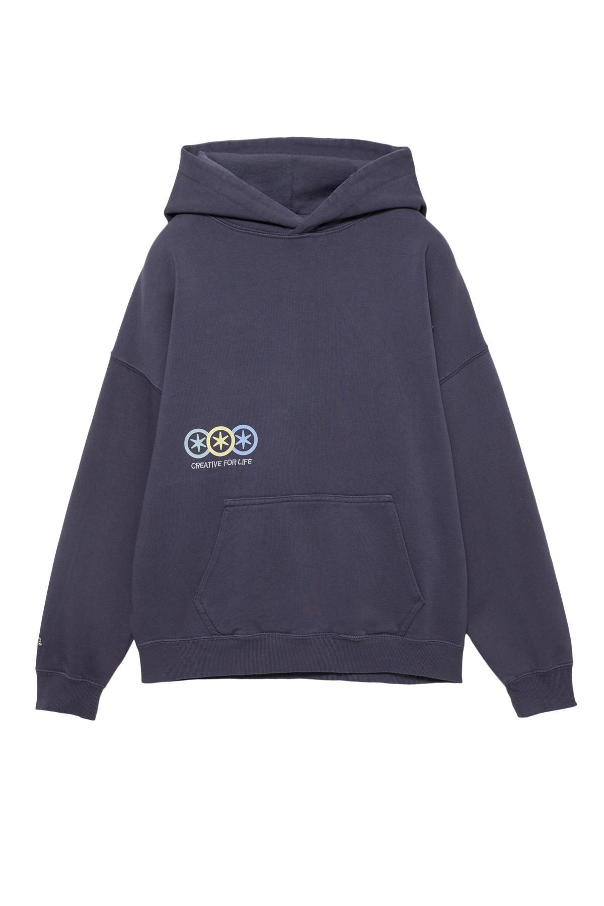 Pull & Bear  Personal Stylist kapüşonlu sweatshirt - Görsel 4