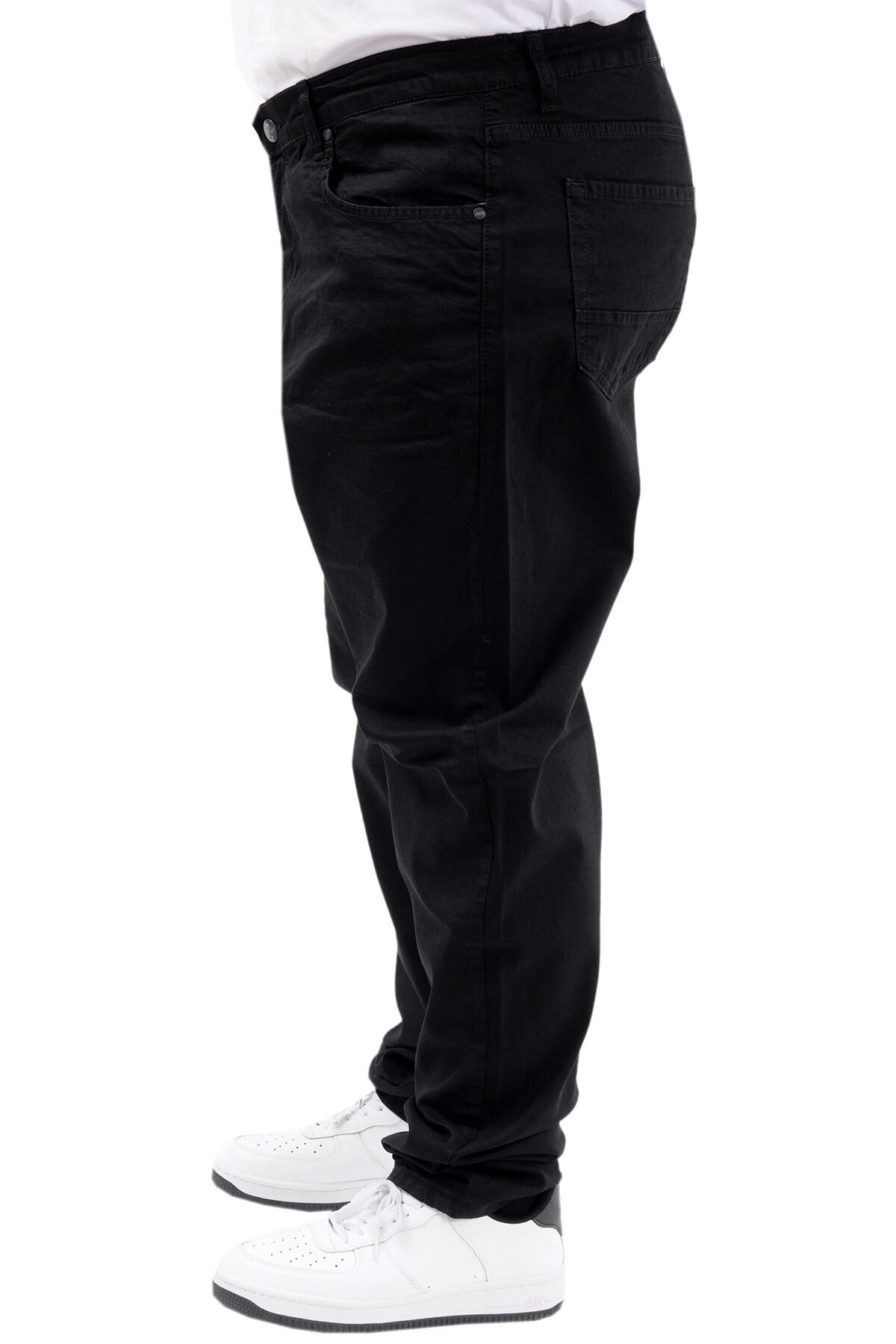 ModeXL Mode XL Büyük Beden Erkek Kot Pantolon Klasik NEPTN 24900 Siyah görsel 2