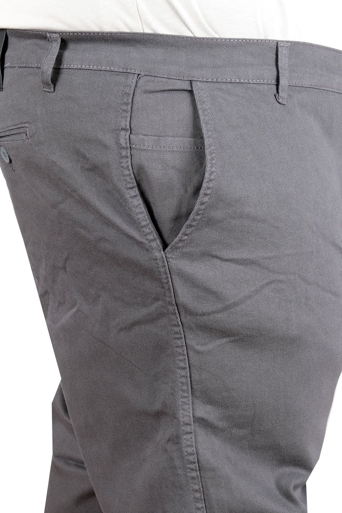 ModeXL Mode XL Büyük Beden Erkek Gabardin Pantolon Doğa Yan Cep 22850 ANTRASIT görsel 3