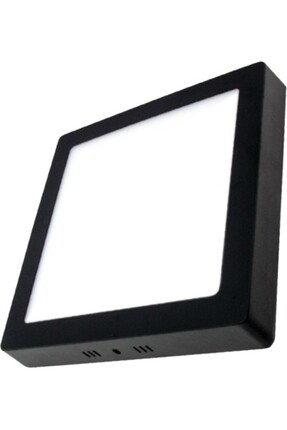 ENFE Sıva Üstü Siyah Kasa Kare LED Panel 18W Beyaz Işık