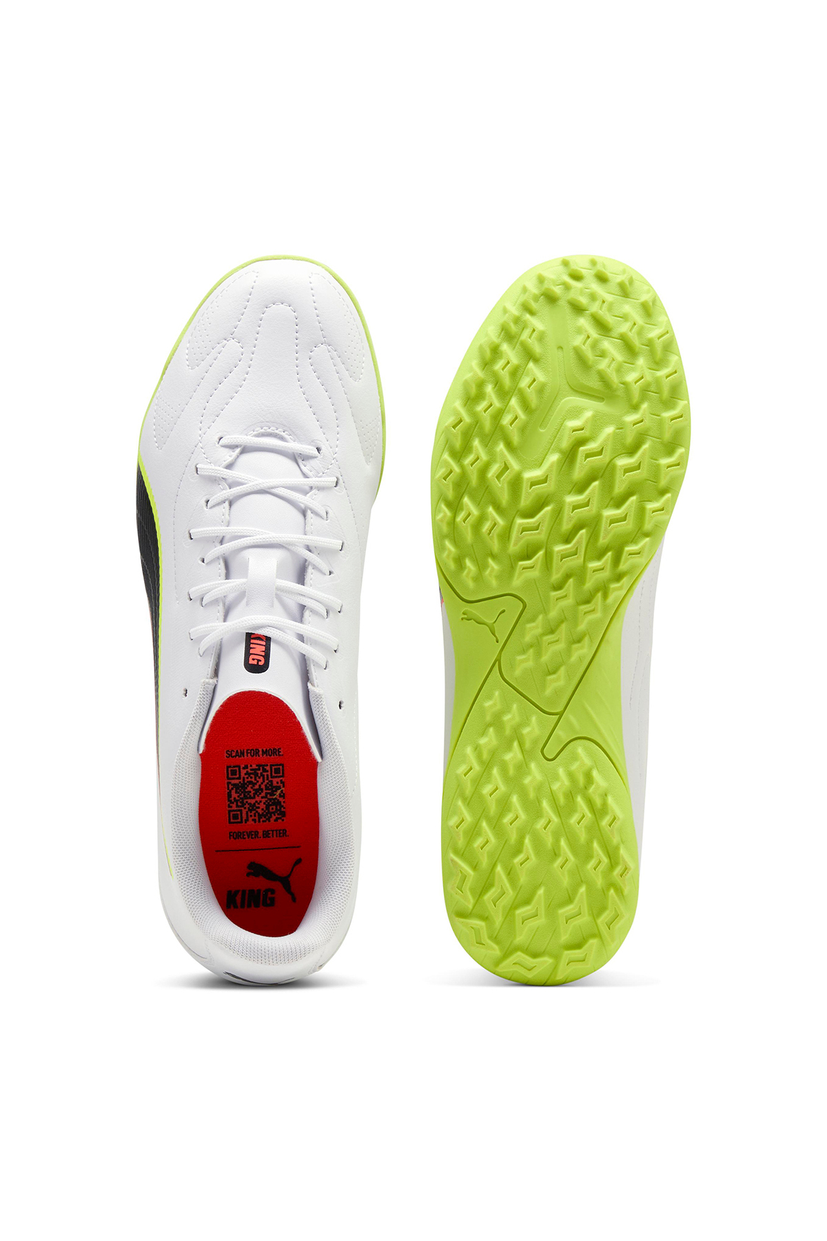 Puma King 20 Play Tt Erkek Beyaz Halı Saha Ayakkabısı 10873301 görsel 3