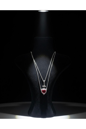 LEO Kalp kılıç kolye