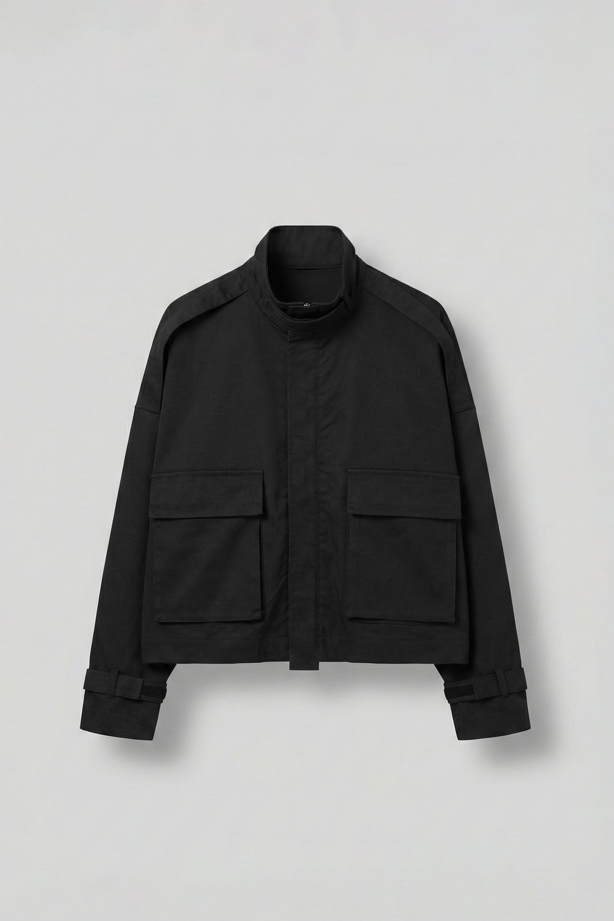 ablukaonline Erkek Boxy Fit Cep Detaylı Premium Ceket Siyah