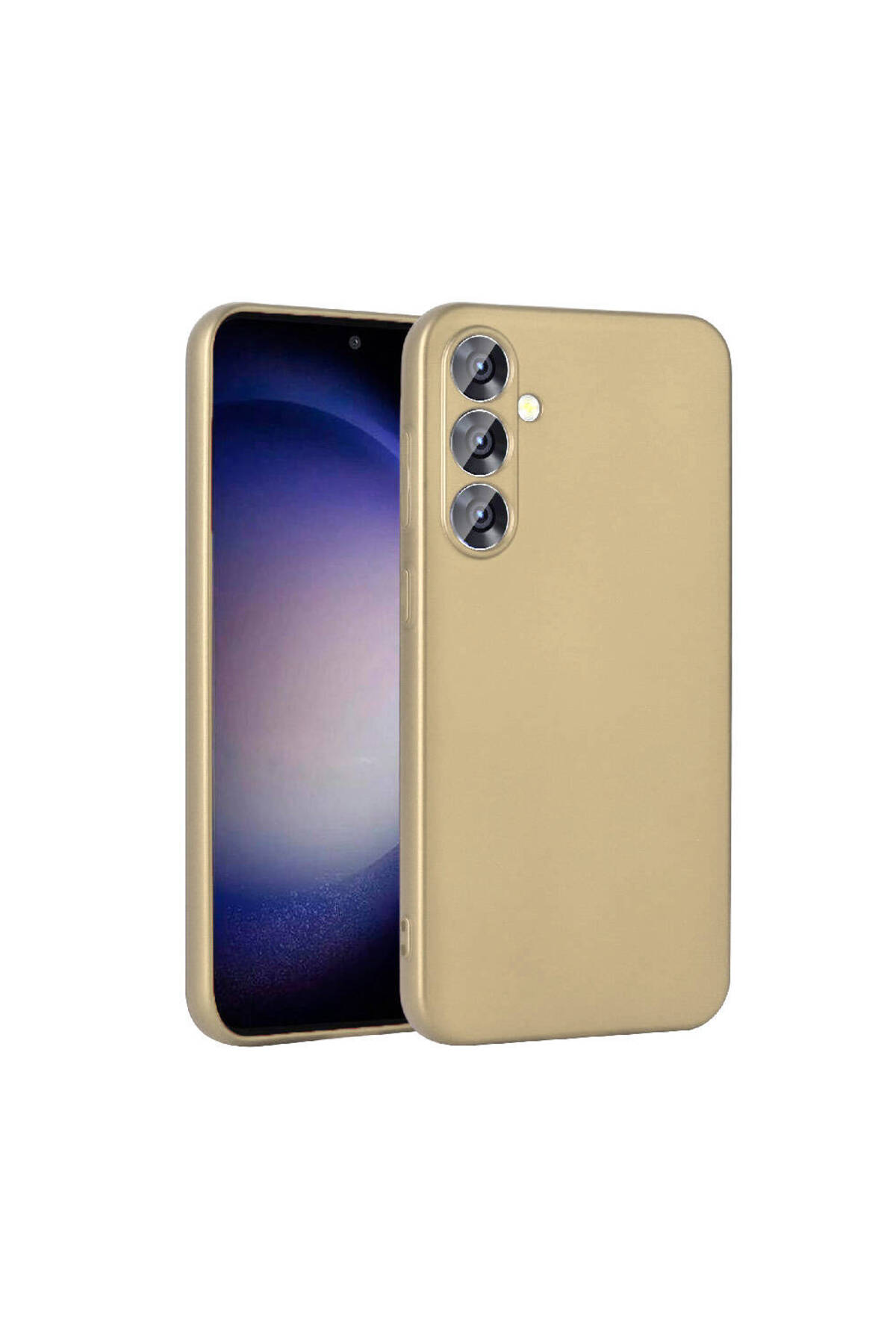 Galaxy S23 FE Uyumlu ZPRB Premier Silikon Kılıf-Gold