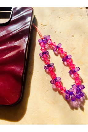 TakıcımMila Mor Pembe Telefon Charmı Çanta Charmı Charm