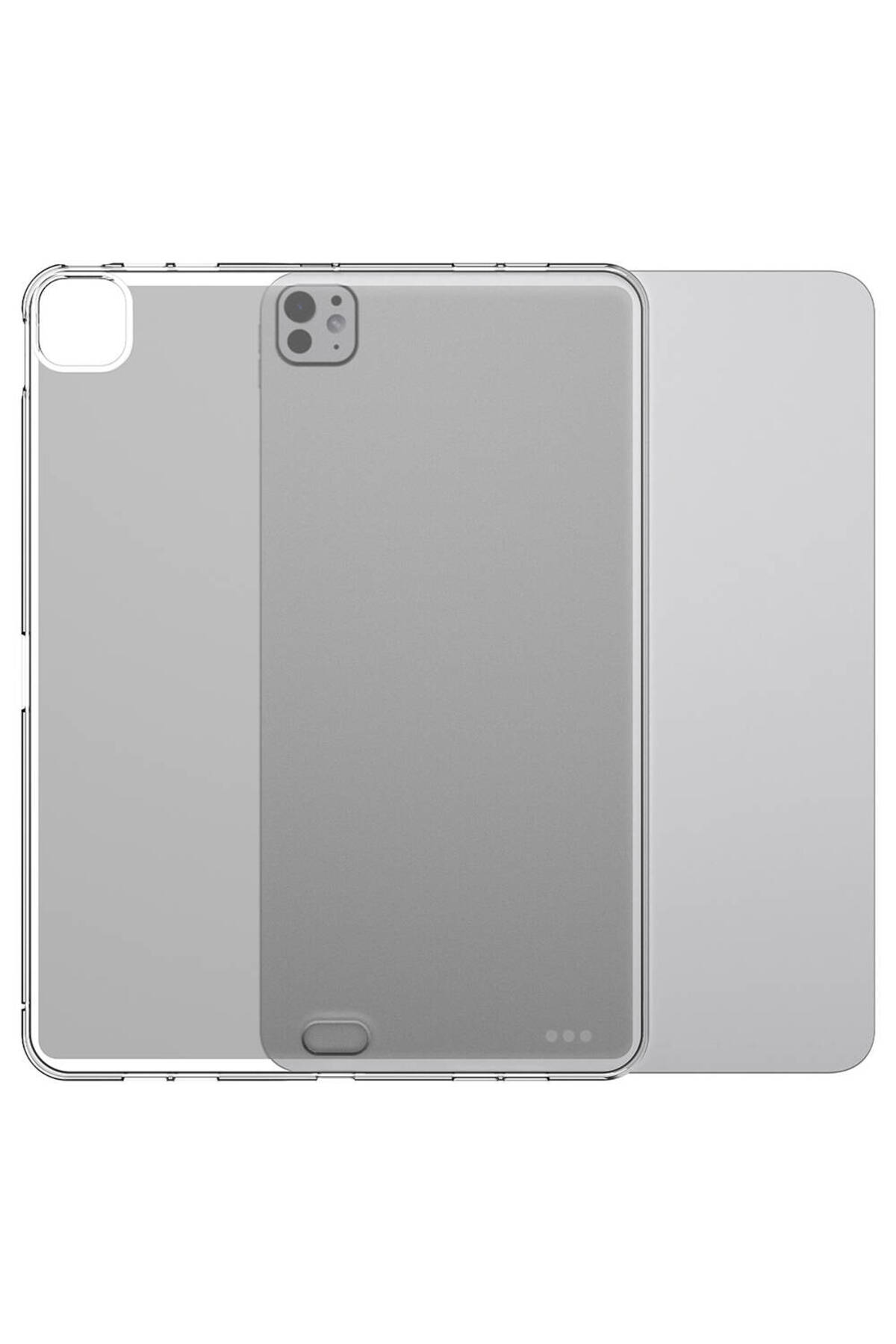 iPad Pro 11 2024 Kılıf ZPRB Tablet Süper Silikon Kapak - Şeffaf