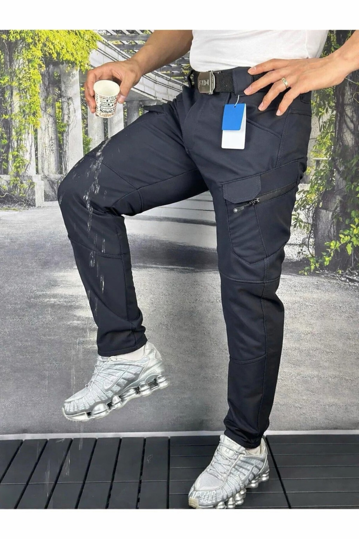 MODAF  Unisex Softshell Suya Dayanıklı Rüzgar Geçirmez Taktik Pantolon - Görsel 2