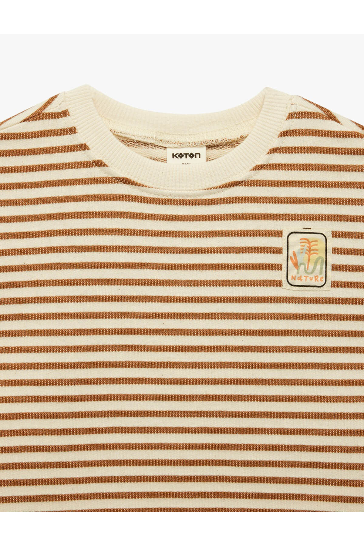 Koton Pamuklu Kısa Kollu Bisiklet Yaka Tişört fotoğrafı 3 (önizleme)