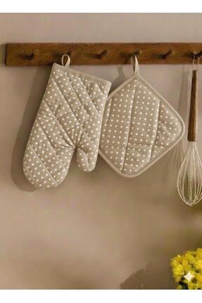 EvimSoft Yanmaz ve Isıya Dayanıklı Fırın Eldiveni ve Tutacak (1 adet eldiven ...