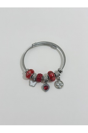 Aylin Bijuteri Charm Detaylı Çelik Bileklik