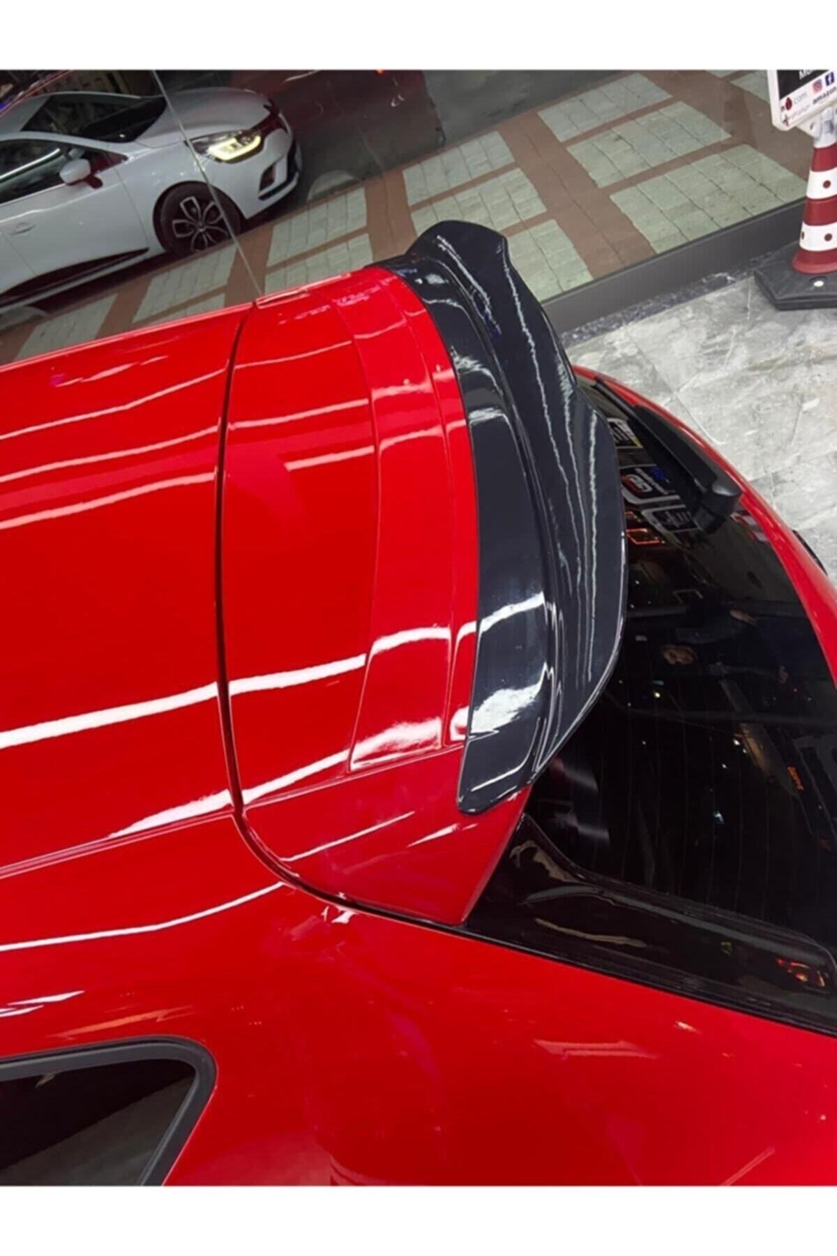Seat Leon Mk3 2012-2020 uyumlu Parlak Siyah plastik Cap Spoiler Eki