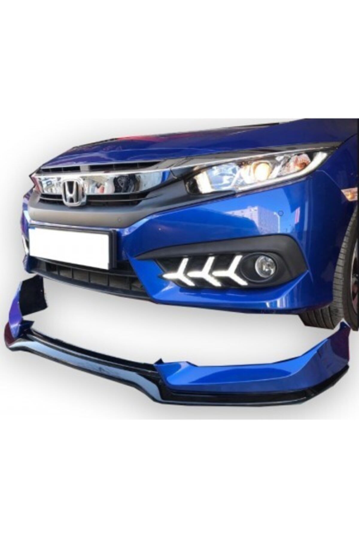 Honda Civic uyumlu Serisi Fc5 (2015-2018) Sedan Mugen Ön Tampon Eki
