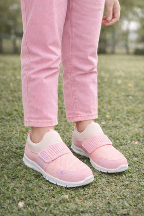 MOON CLOUD Tedy Unisex Çocuk Bağcıksız Cırtlı Rahat Esnek Günlük Sneaker Spor...