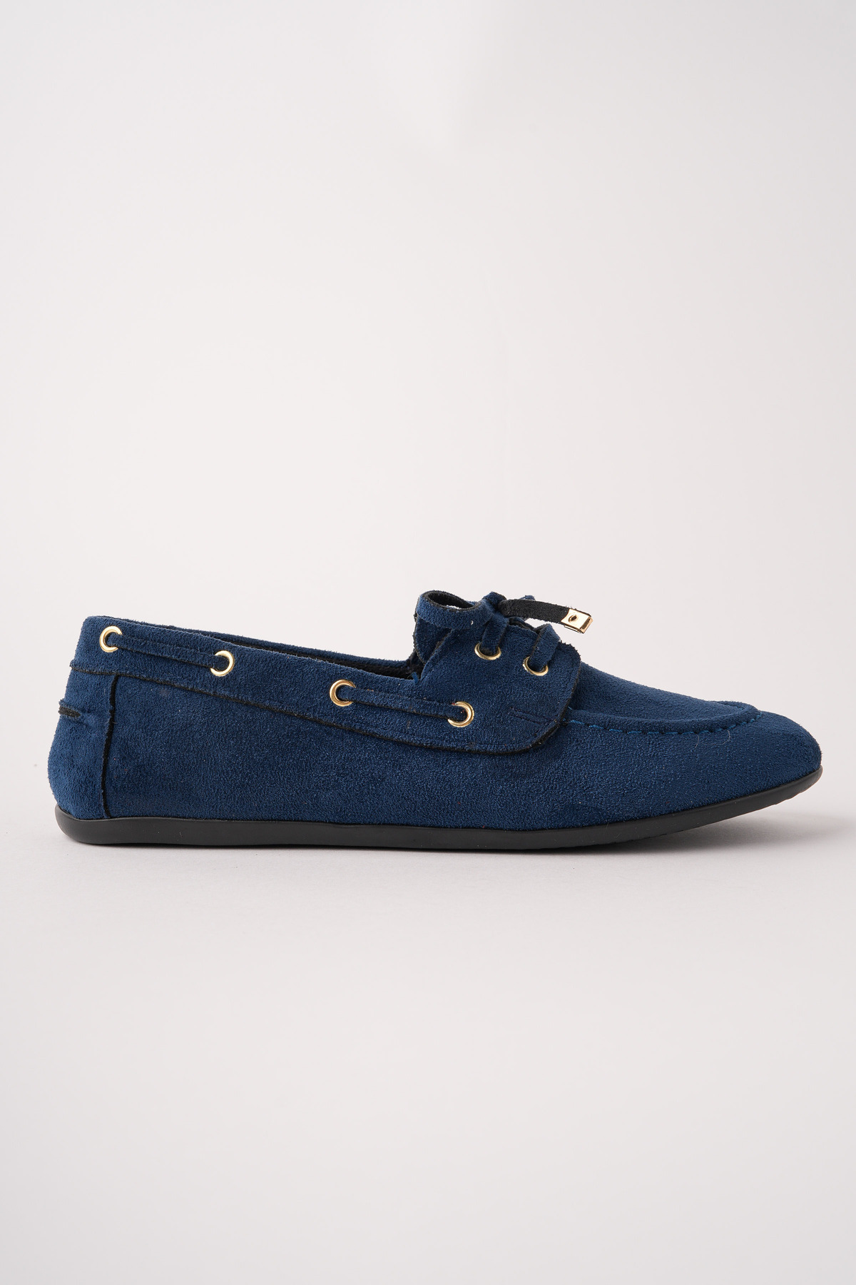 ROSETTEE  Kadın LAJİVERT Dana Süet Loafer Günlük Babet Ayakkabı - Görsel 3