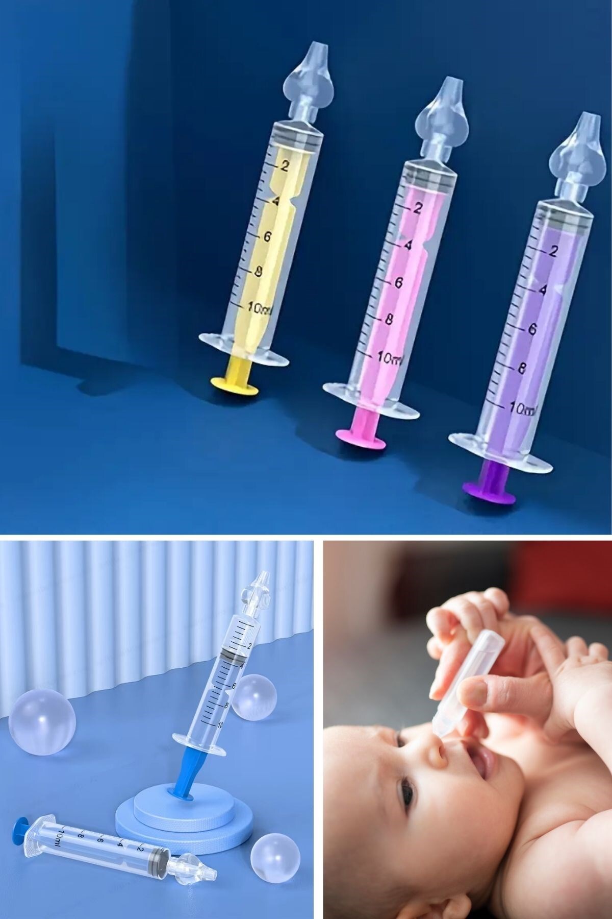 Nemere Yeniden Kullanılabilir, Manuel Burun Temizleyici 10ml Kapasiteli Burun Açıcı Şırınga NemereHome fotoğrafı 7 (önizleme)