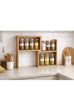 ESYAH Lego mutfak baharatlık raf düzenleyici, Tezgah üstü raf