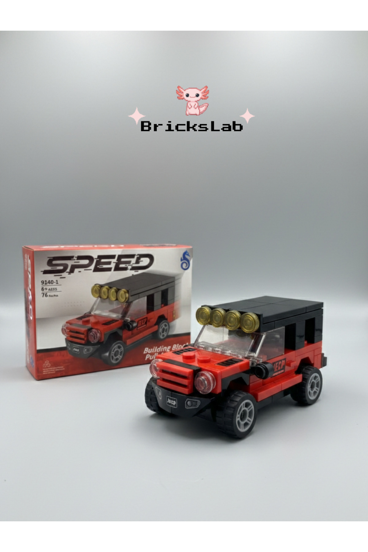 Bricks Mini Lego Çek-Bırak Off-Road Jeep Araba Yapım Seti – Speed