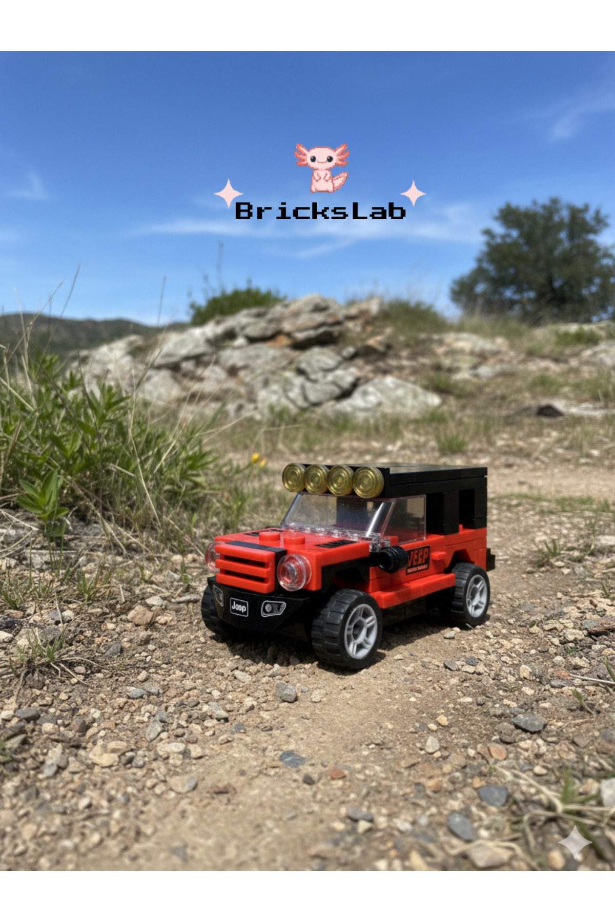 Bricks Mini Lego Çek-Bırak Off-Road Jeep Araba Yapım Seti – Speed