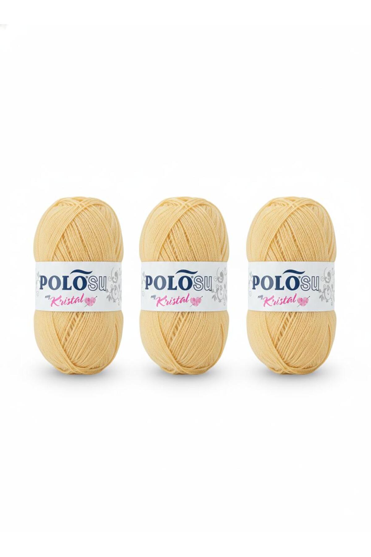 My Crystal Fiber Hand Knitting Rope No:172 WHEAT (3-Pack Advantage)
