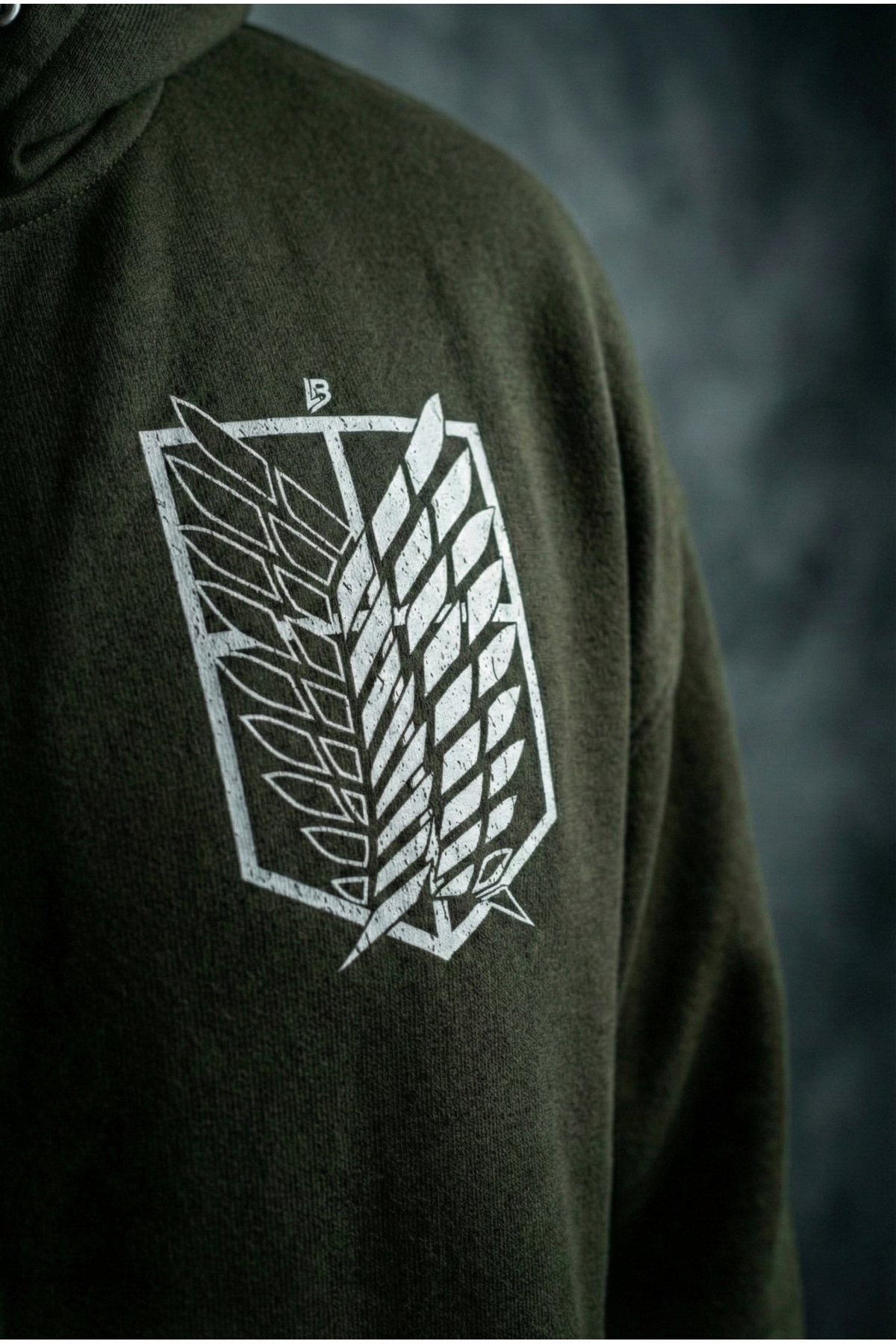 Liber  Attack On Titan - Fermuarlı Hoodie Oversize Şardonlu Sweatshirt Hırka - Görsel 5