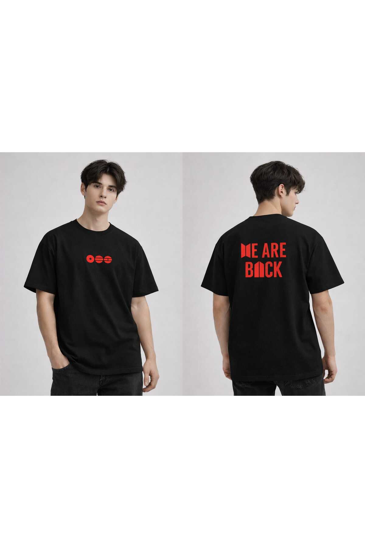 puolikuu Arirang World Tour BTS Baskılı Oversize Tshirt - Fiyatı