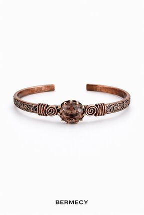 Bermecy Sienna | Bakır Bileklik Saf %100 Manyetik Alan Koruyucu Kadın Bileklik