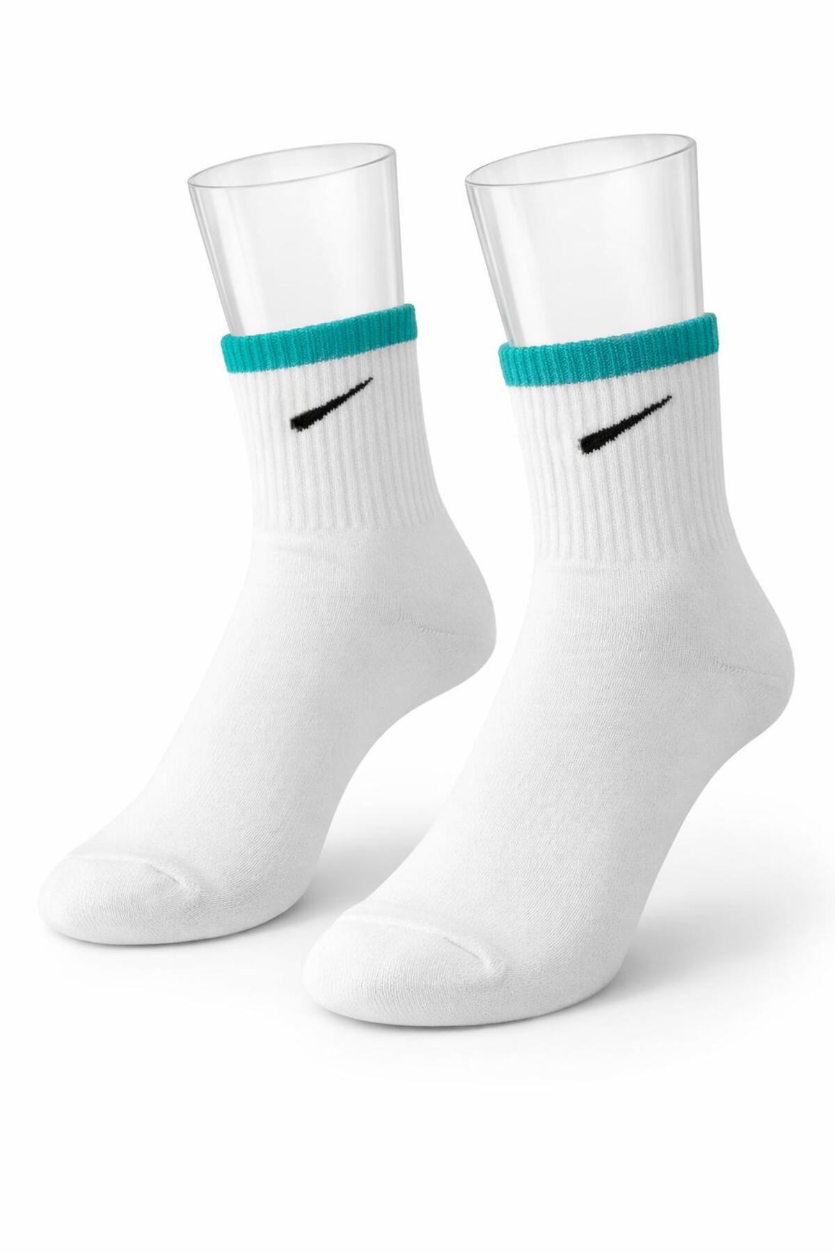 İpeksi 4`lü Tik Desenli Pamuk Tenis Çorap Soket Boy - Unisex görsel 3