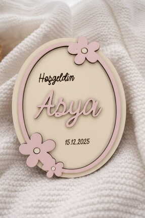 Gralanda İsme Özel Yenidoğan Bebek Odası Duvar ve Kapı Süsü, Kız Çocuk Odası ...