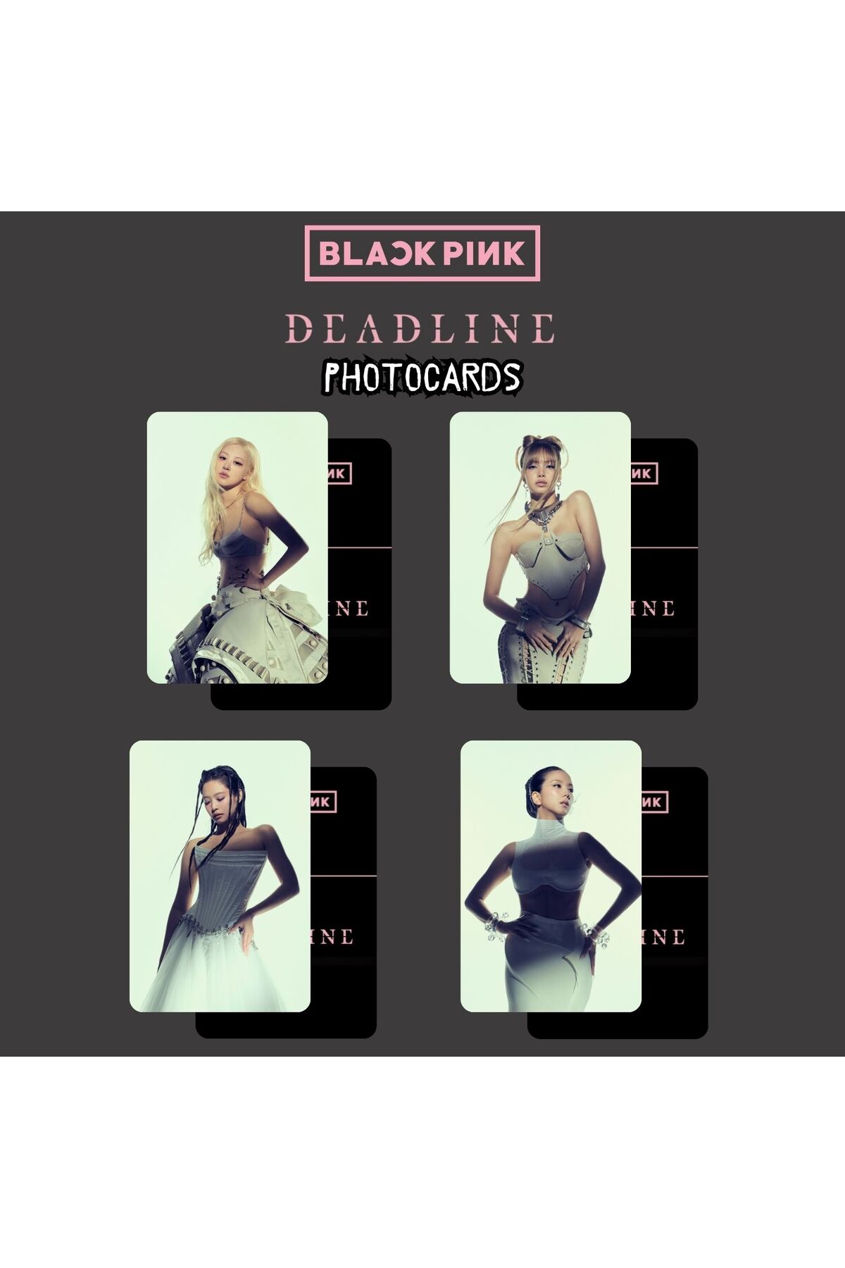 BLACKPINK DEADLINE トレカ 絵柄B mu-mo セット Kpop Dünyasi BLACKPINK 