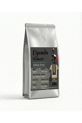 Kahve Kavrum Uganda Robusta - Yüksek Kafein Koyu Kavrum (%100 Robusta) - 500 Gr