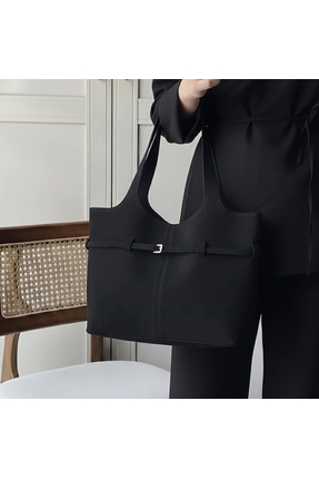 Bashka Takı & Aksesuar Kadın Pureline Makyaj Çantalı Süet Büyük Boy Omuz Çantası