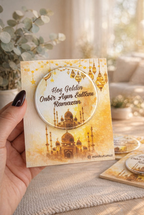 Tasarım 10 Adet Ramazan Hediyeliği Açacaklı Magnet